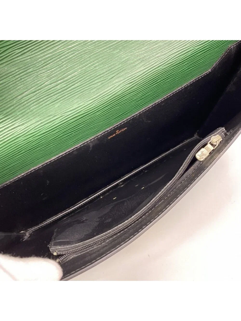 Louis Vuitton Briefcase Epi Porte Documents Bandouliere Borneo Green